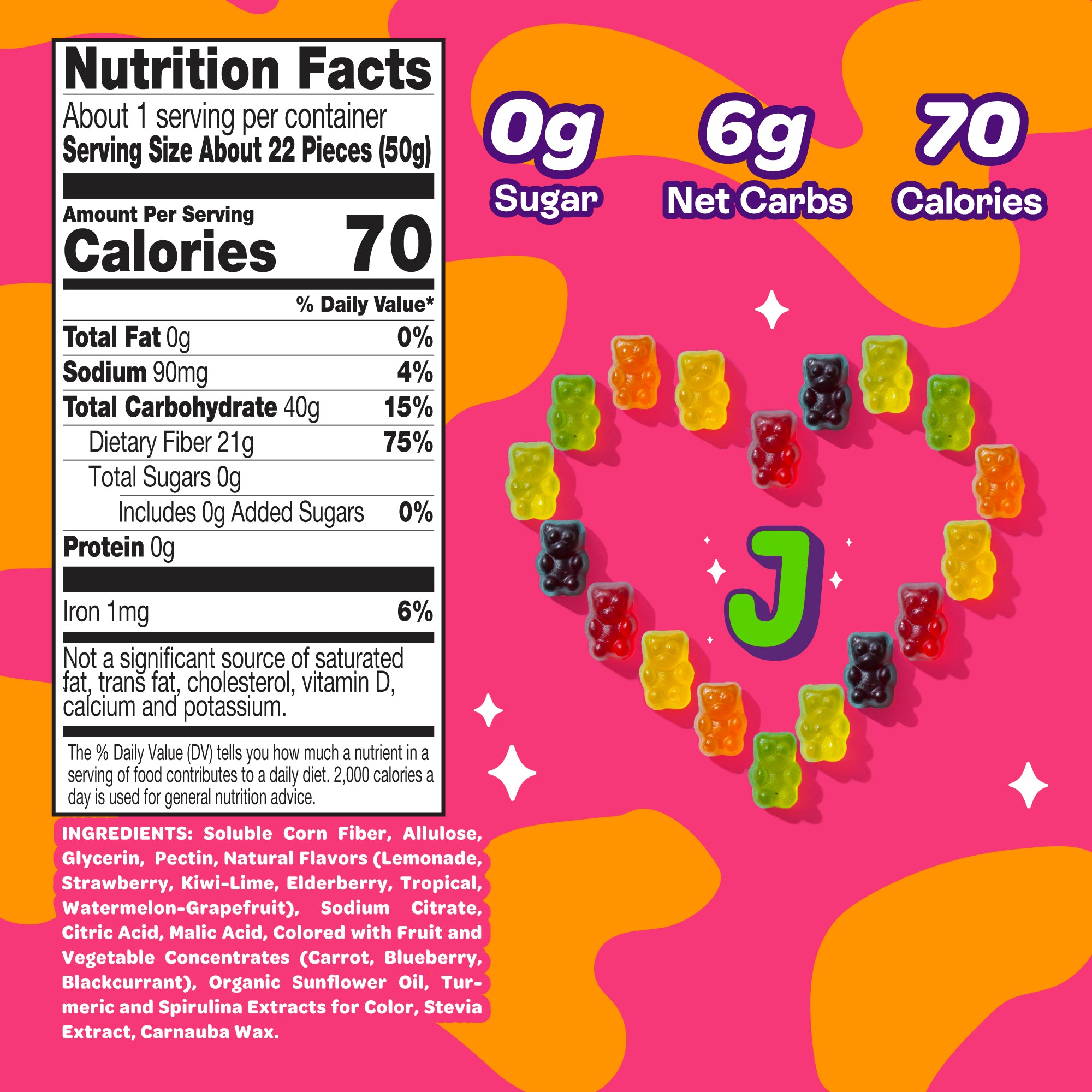JOYRIDE Keto Gummies, Variety Pack – Keto Candy with Low Sugar